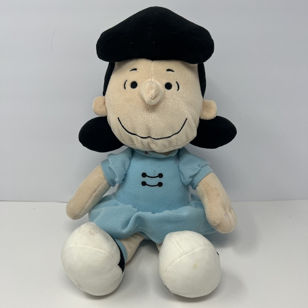 Kohls Cares Peanuts Gang Lucy Plush Stuffed Toy Doll 14" in blue dress